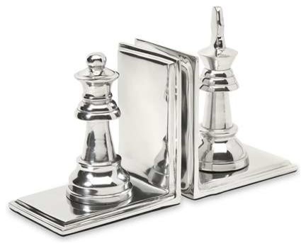 Berton Chess Piece Bookends