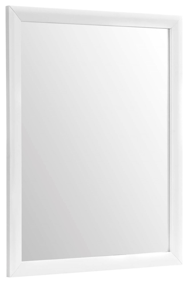 Modern Contemporary Urban Design Bedroom Living Room Mirror, White