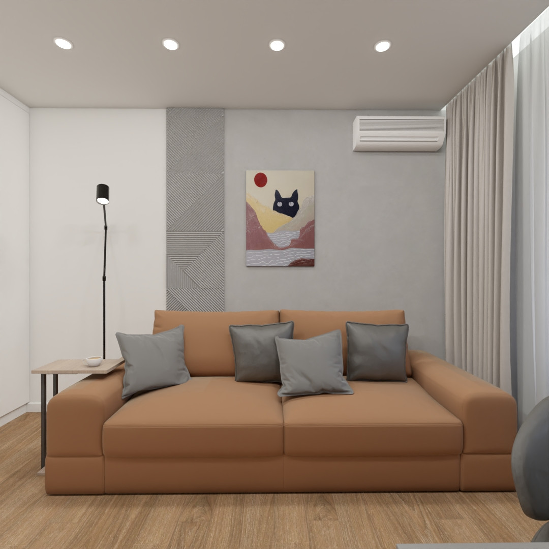 Дизайн интерьера 2-х комнатной квартиры