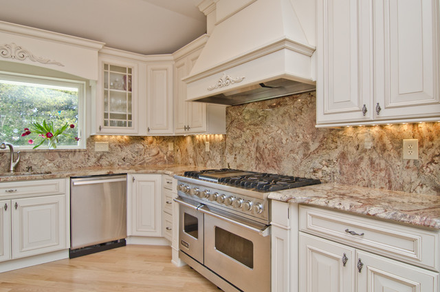 Typhoon Bordeaux Granite with Full Backsplash 