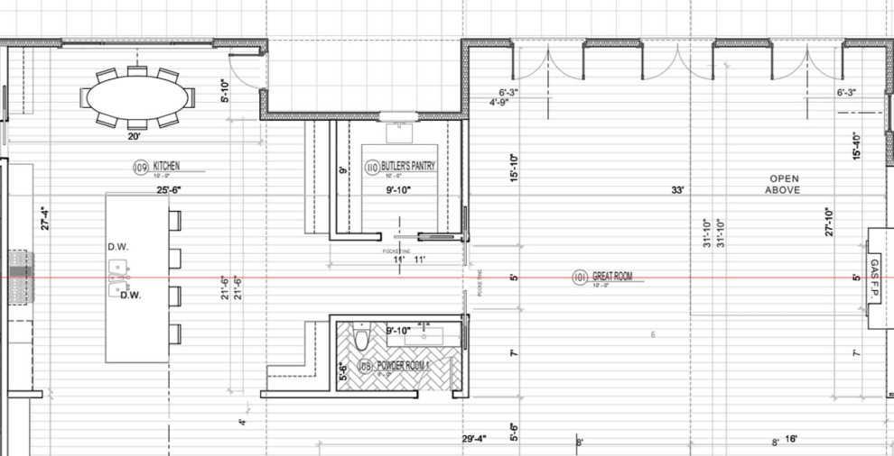 Align fireplace with entry to the room OR beam? | Houzz Forum