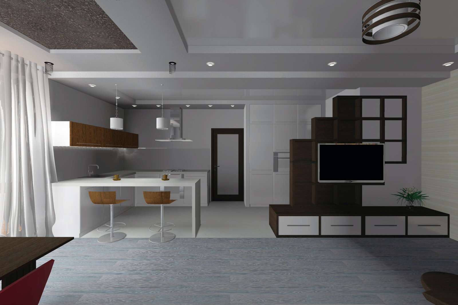 Экспресс-дизайн гостиной в частном доме