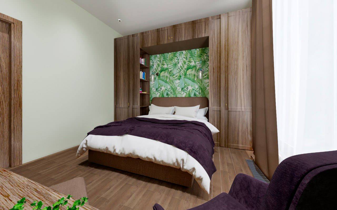 Дизайн интерьера в квартире (ЖК Охтапарк)