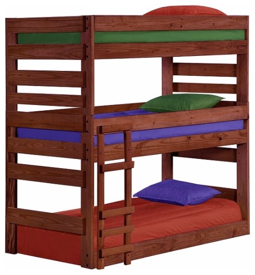 Cass County Twin Xl 3 Bed Bunk, 3 Person Bunk Bed Plans