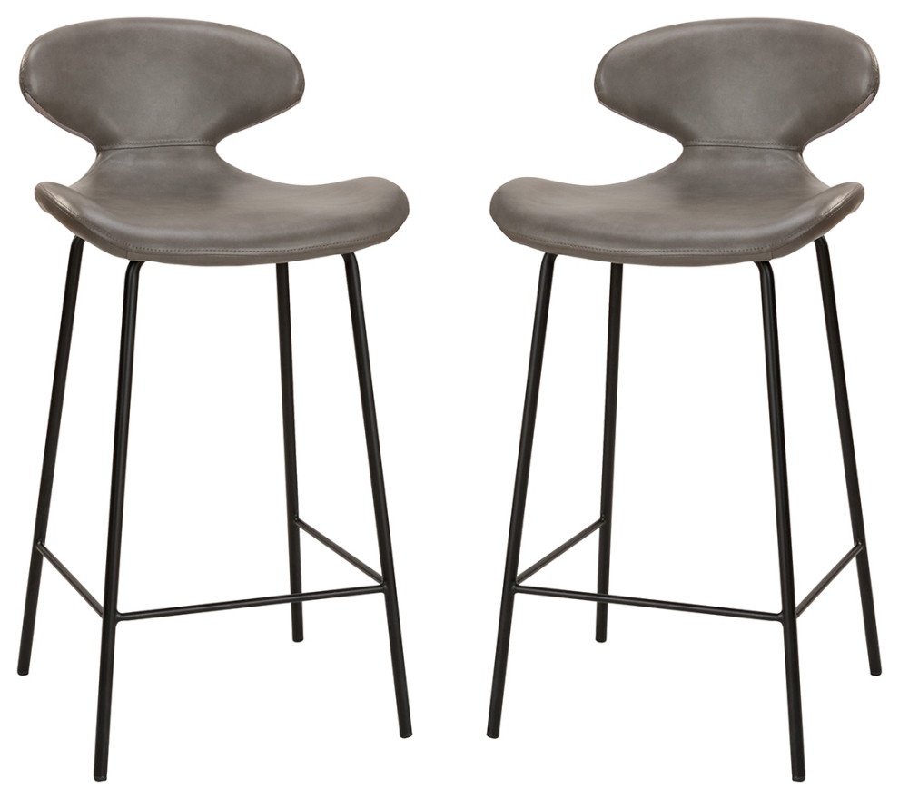 Counter & Bar Stool, Set of 2 Midcentury Bar Stools And Counter