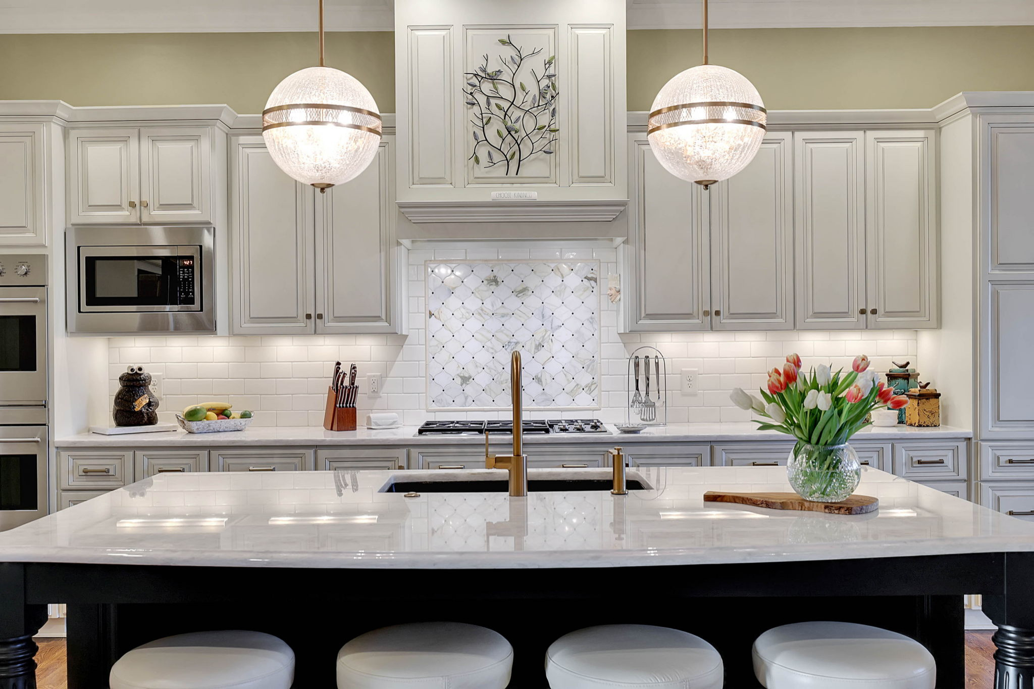 KITCHEN REMODEL: New island is MARBLEOUS