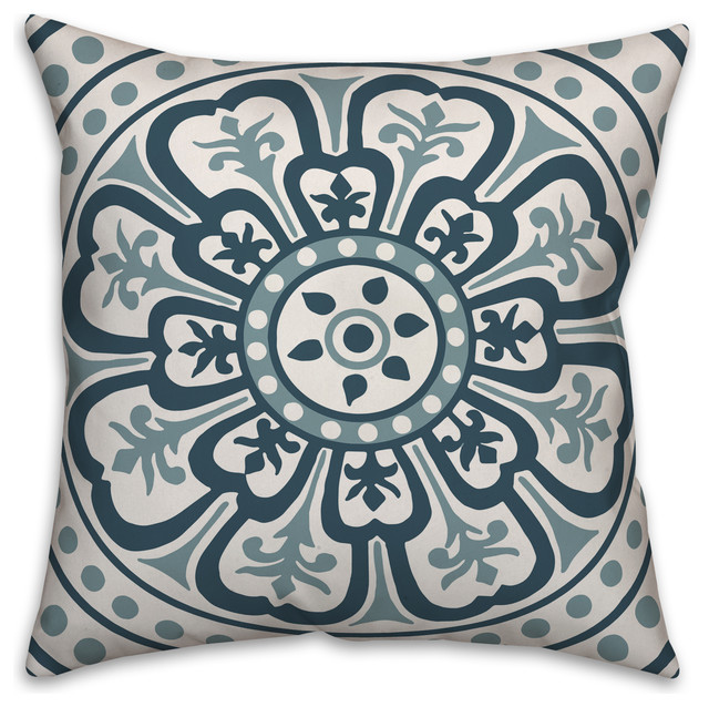 Medallion Pillow Contemporary Decorative Pillows By Designs Direct Houzz