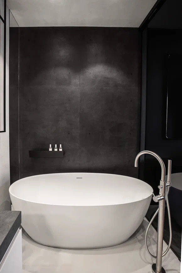 Проект квартиры в ЖК "Серебряный парк". Краска, штукатурка, микроцемент..