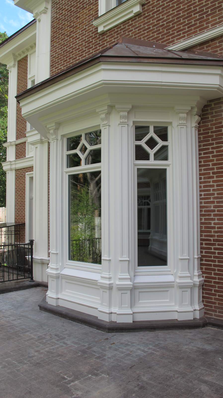 Окна из дуба для коттеджа  в Серебреном бору