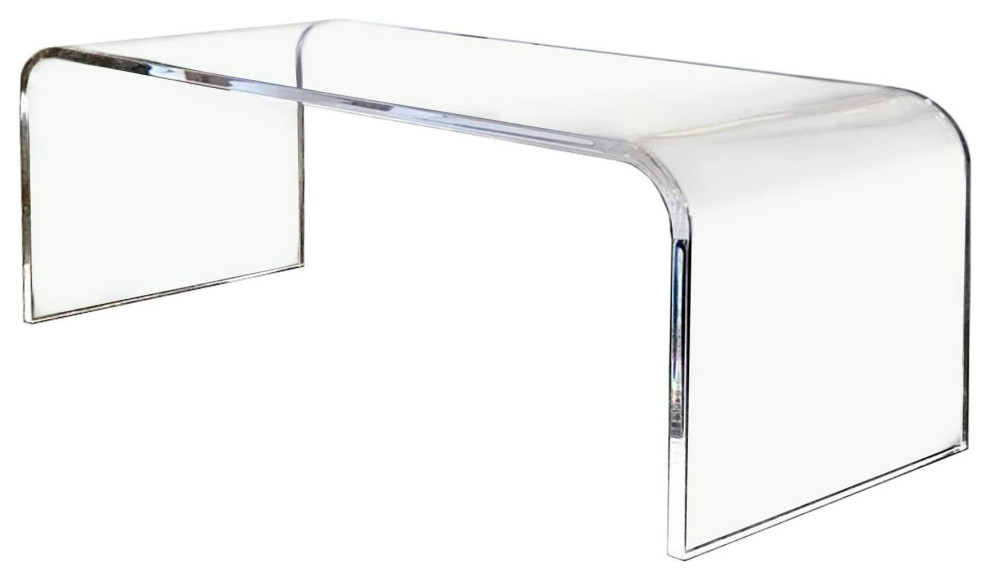 Acrylic Coffee Cocktail Table Lucite, 44"x 16"x 16", 3/4" Thick