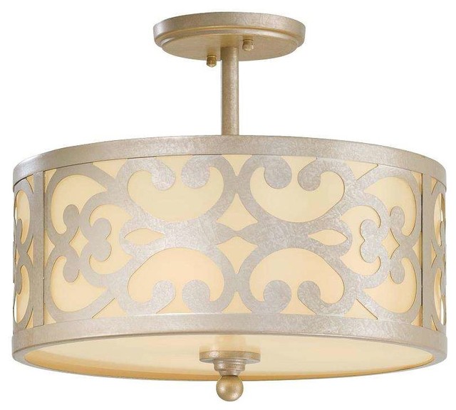 minka lavery 1498 252 nanti 3 light semi flush ceiling fixture