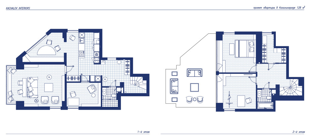 Двухуровневая квартира 128 м