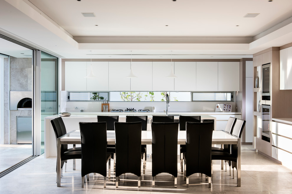 Contemporary open plan dining in Perth.
