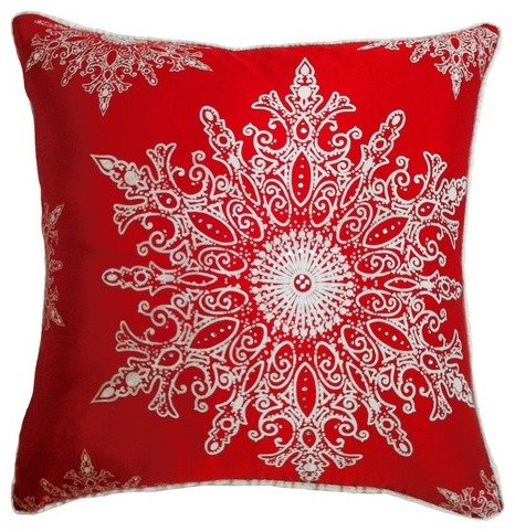Holiday Elegance Snowflake II Pillow