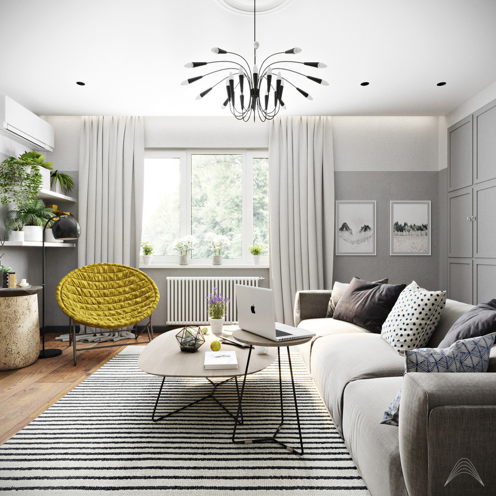 Гостиная сканди