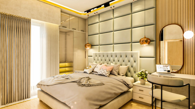 Interior designing contemporaneo-camera-da-letto