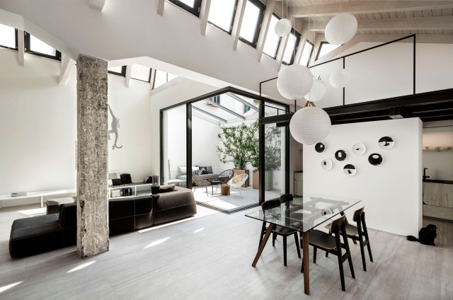 Loft M50 contemporain-salon