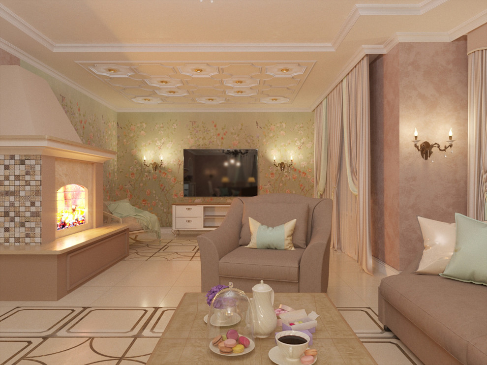 Дом в кофейных оттенках с мятой