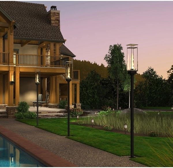 Grand Effects Vertical Torch (Deck Mount) 69" Tall Post Automated 1-Torch System