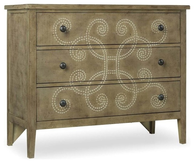 3-Drawer Curlacue Chest
