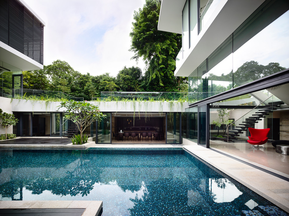 Contemporary pool in Singapore.