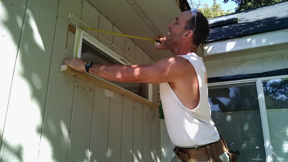 Cedar Siding and Gable End and Bracing