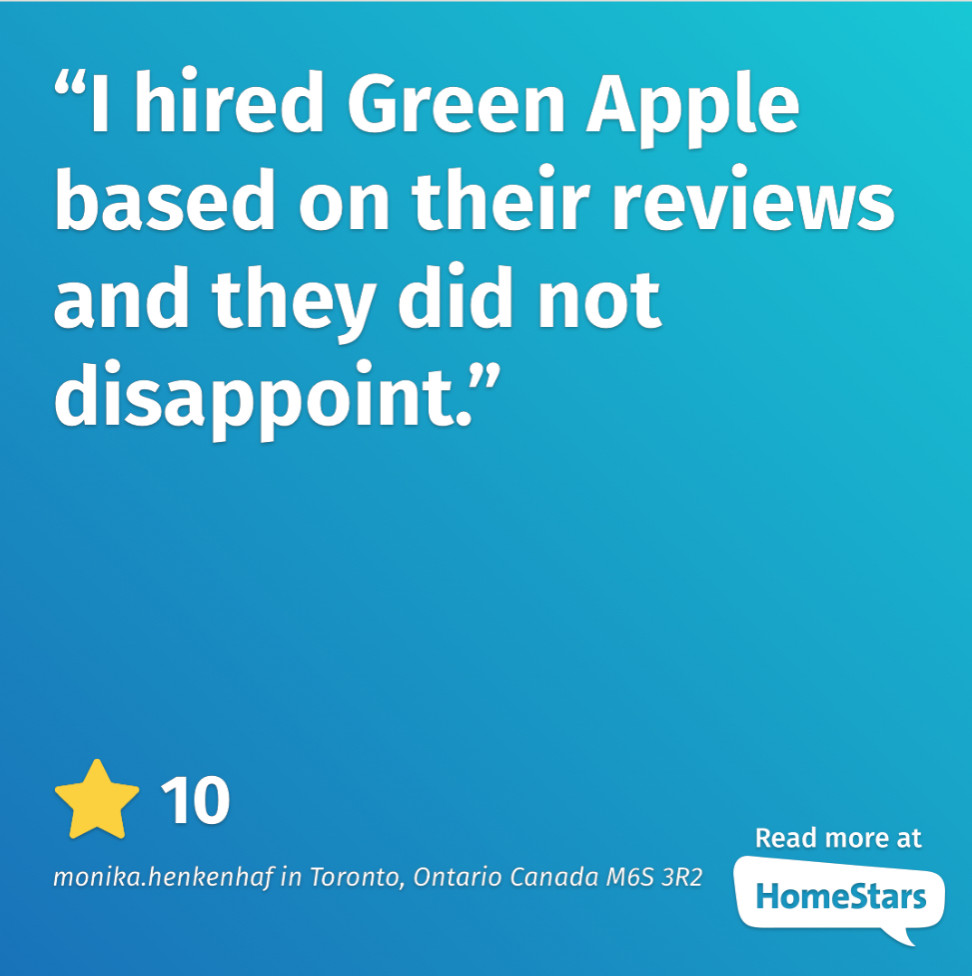 Homestars Review - Green Apple Landscaping