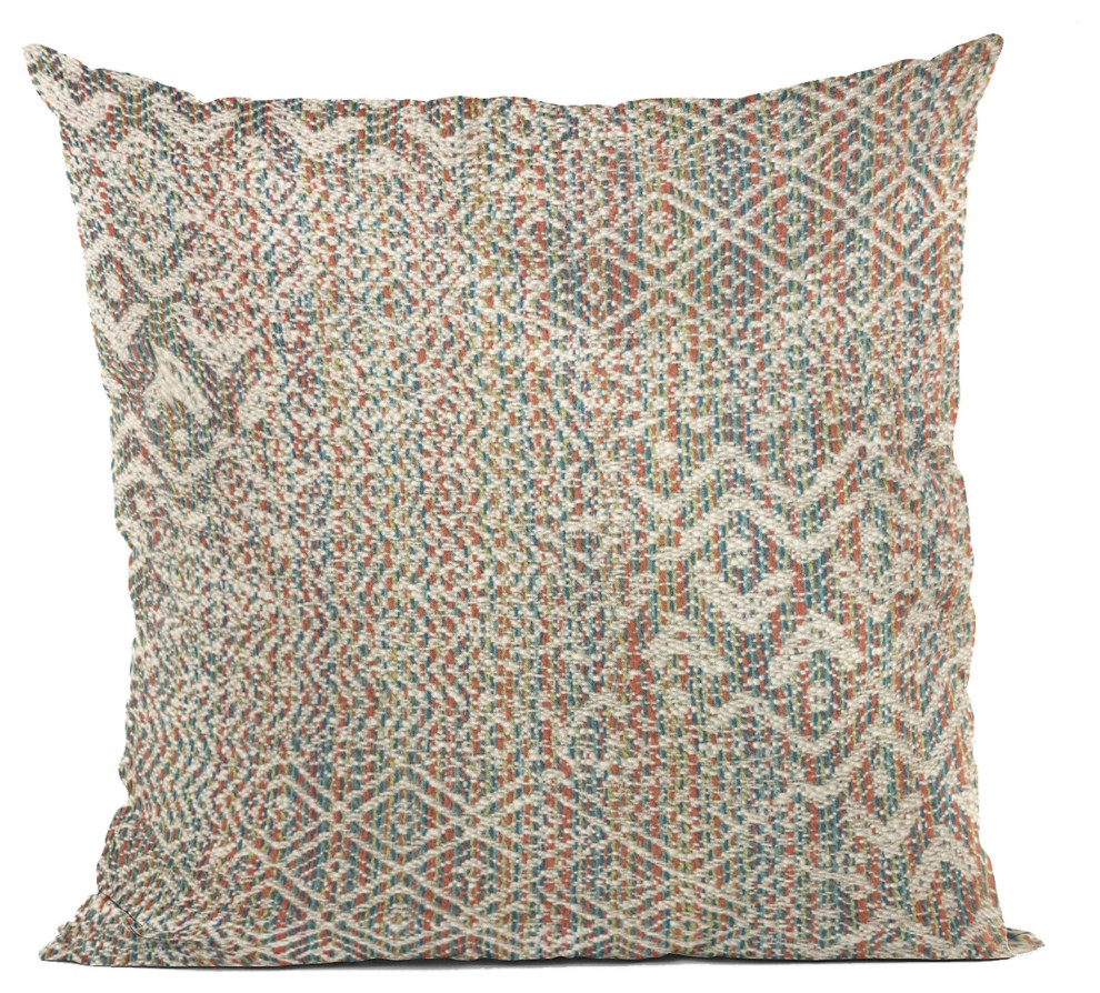 Plutus Multi-Color Fave Abstract Luxury Throw Pillow, 18"x18"