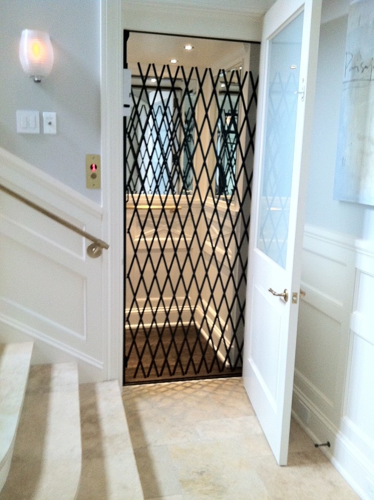 Classic Home Elevator Wainscot and Mirrors Traditional Nashville