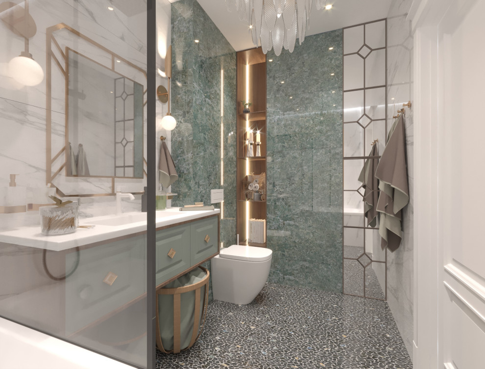 Дизайн-проект  интерьера трехкомнатной квартиры в стиле НЕОклассика