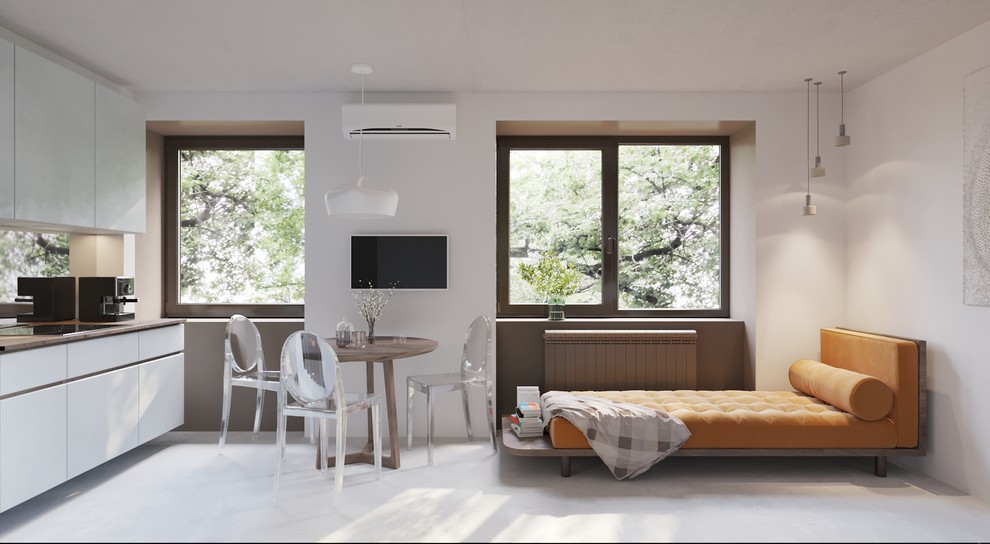 Кухня-гостиная в современном стиле