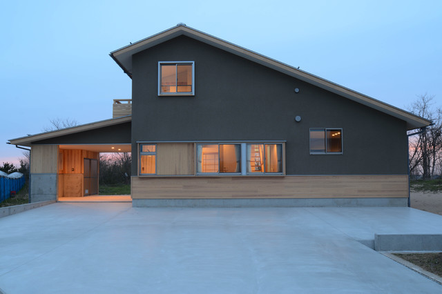 S-house moderno-facciata