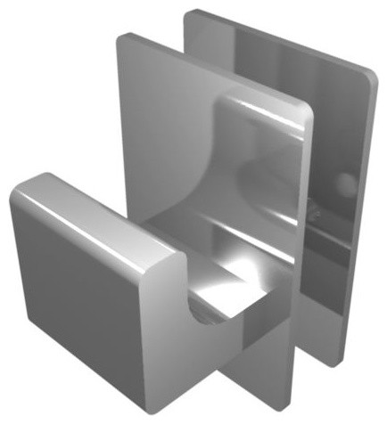 Amba Aq Bh Single Hook Robe Hanger For Quadro Collection Towel Amba Quadro Bathrobe Hanger Towel Warmer Aq Bhp
