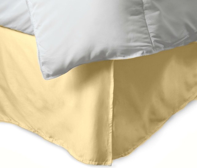600 Tc Egyptian Cotton 1 Piece Bedskirt 12 Drop Length Beige 600 Tc Egyptian Cotton 1 Piece Bedskirt 12 Drop Length Beige