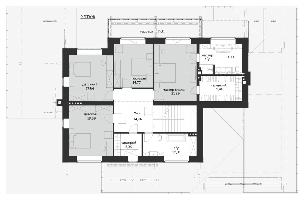 Проект дома в стиле шале