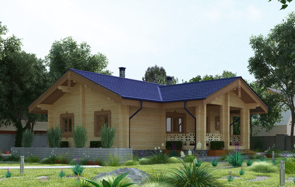 Проект «Царь Баня» 98-АБ из профилированного бруса.