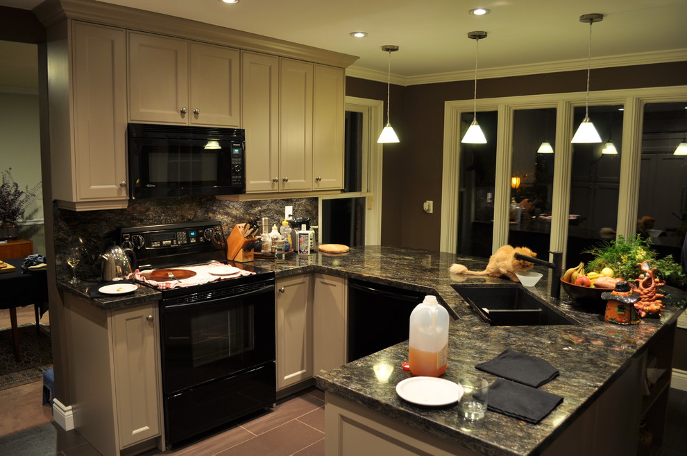 Inspiration for a transitional kitchen remodel in Toronto