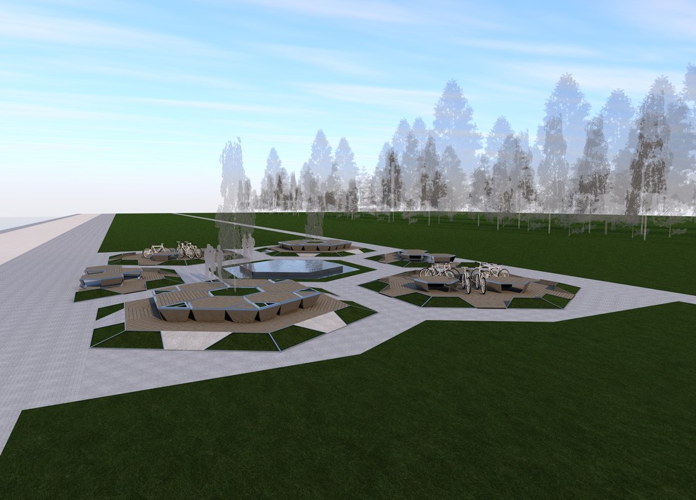 Проект Малых архитектурных форм на основе модульных объектов