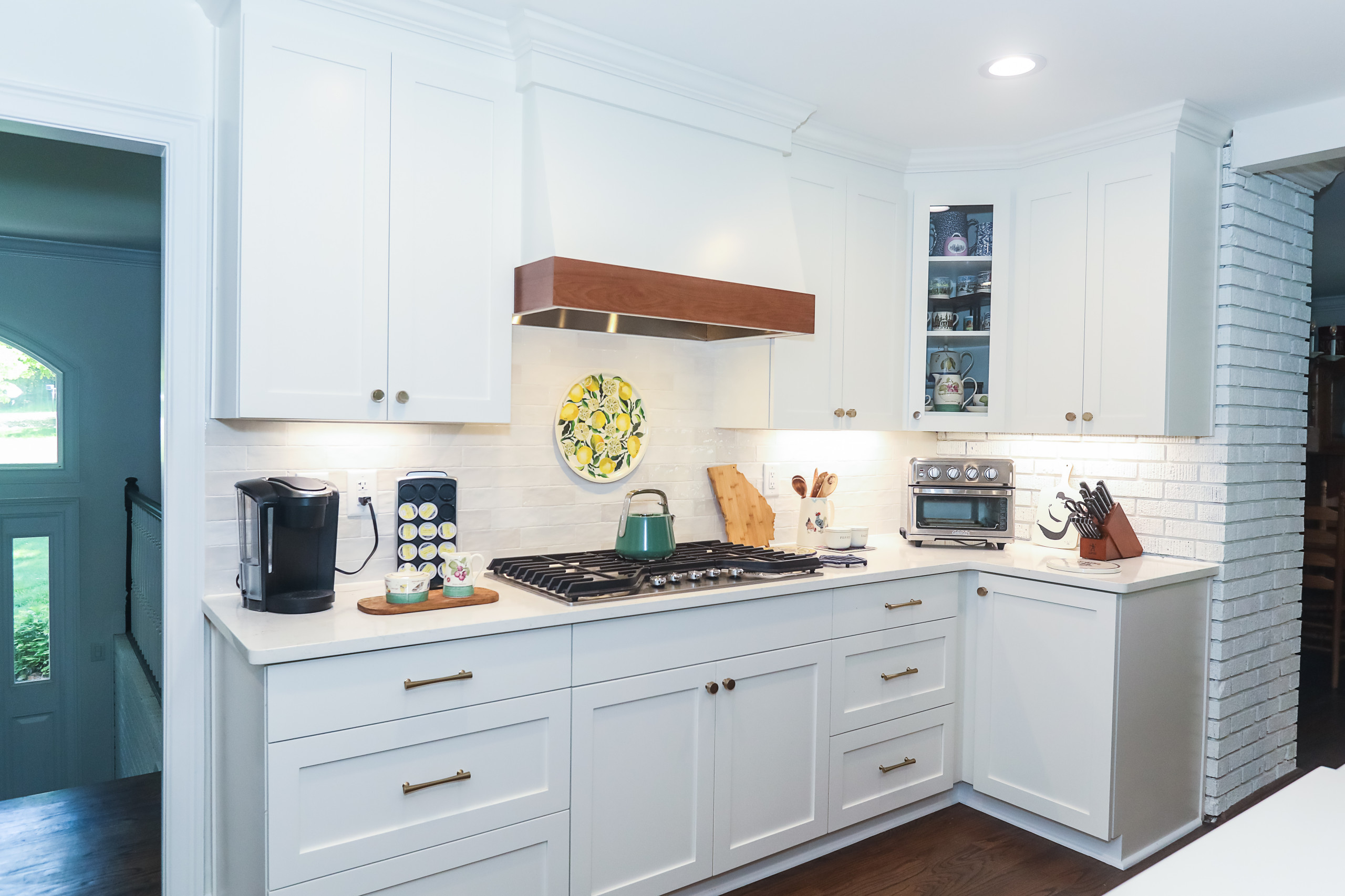 Gainesville Kitchen and Beams in Den