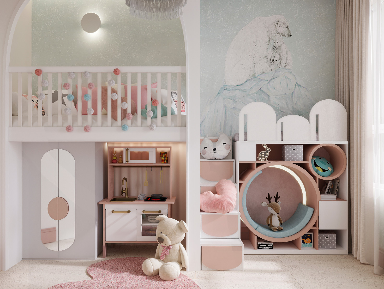 Cute bedroom for a girl