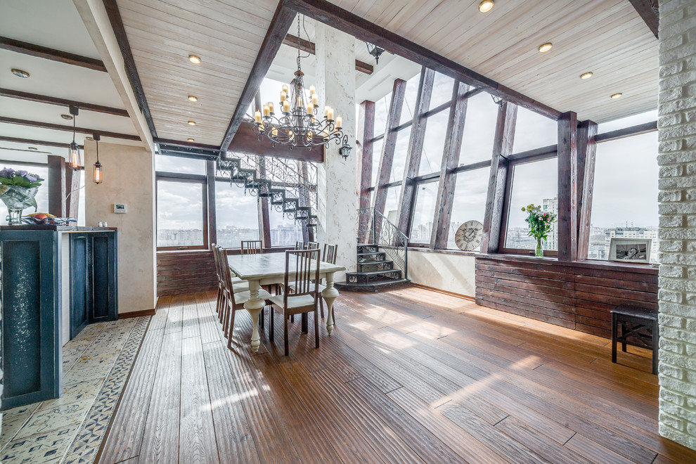 Пентхаус в Санкт-Петербурге. Мебель и отделка из массива.