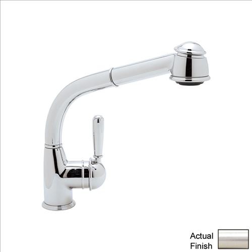 Rohl Country Kitchen R7903LMSTN Kitchen Faucet Single Lever Handle w/ Pull-Out S