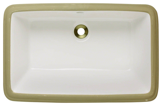 Polaris P2181UB Bisque Rectangular Undermount Bathroom Sink