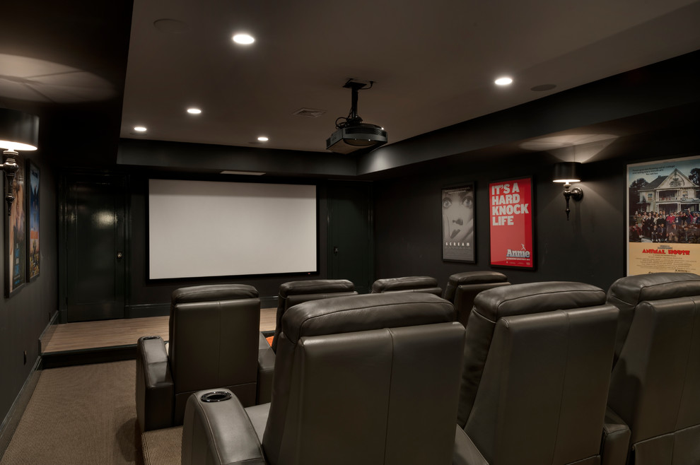 modern farmhouse - Home Theatre - New York - by Hogue Interior Design ...