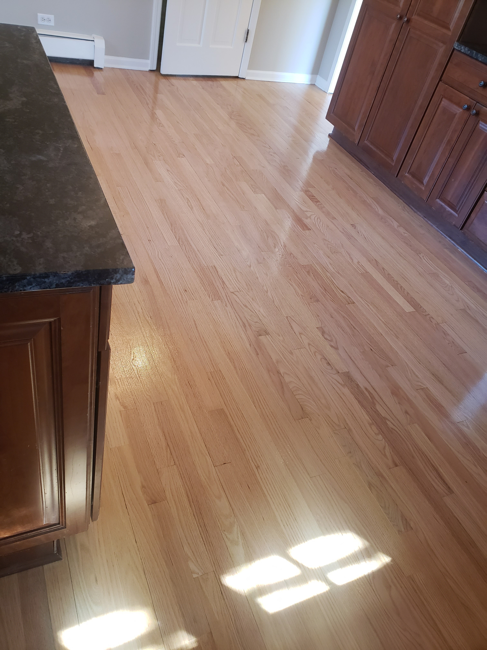Deerfield,  red and white oak , Bona Seal applied finished with Bona Traffic Hd