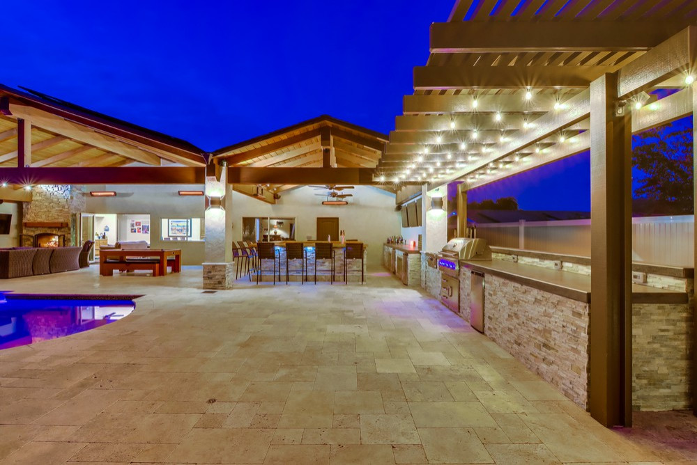 San Diego_Back Yard Shade Structure / Oasis  (Pool/Spa by The Pool Kings)