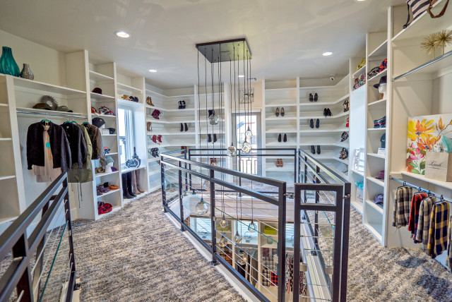 two story luxury closets