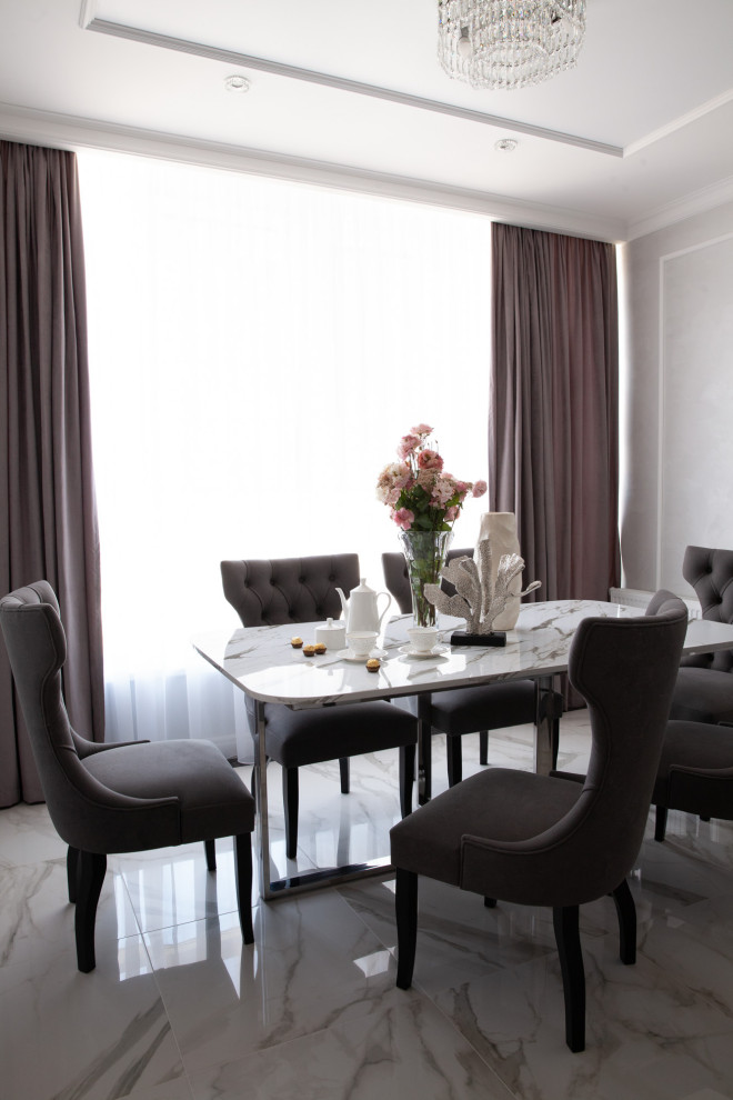 квартира в черно белых тонах