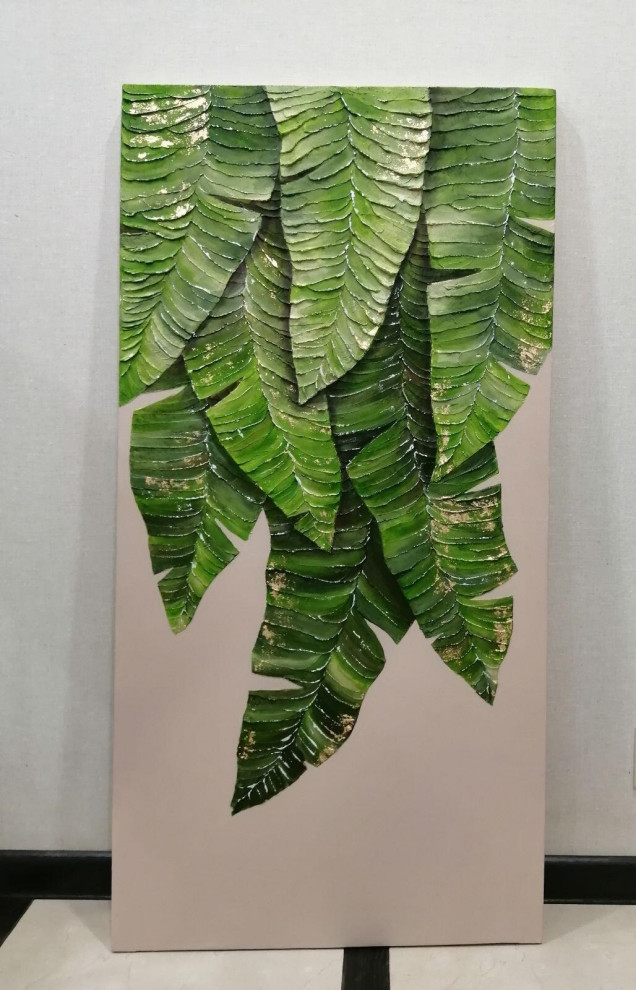 Выполненный проект. Текстурные картины в обеденную зону.