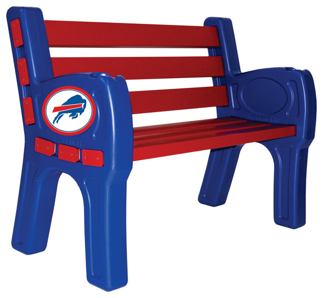 Buffalo Bills Park Bench Contemporary Outdoor Benches By